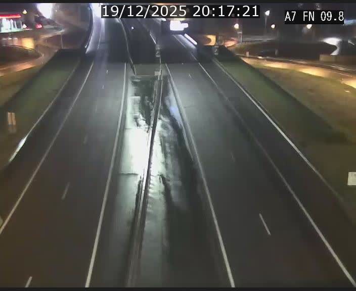 Caméra trafic Luxembourg - A7, Tunnel Gousselerbierg, sortie sud, direction rond-point Lorentzweiler (BK 9.9)