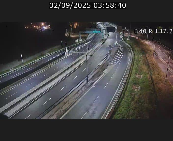 Webcam sur le contournement d'Esch Belval à hauteur de la sortie Université de Luxembourg. Vue orientée vers Luxembourg