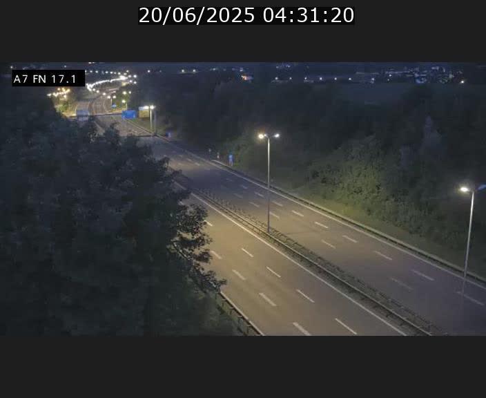 Caméra trafic Luxembourg - A7, Merscherbierg direction Mersch