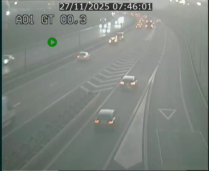 Traffic live webcam Luxembourg Croix de Gasperich - A1 direction Kirchberg - BK 0.3