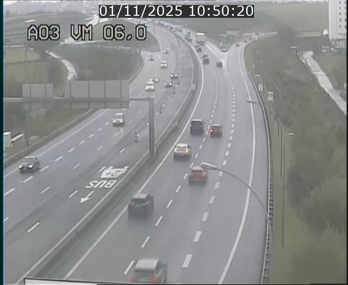 Traffic live webcam Luxembourg Aire de Berchem - A3 - BK 6 - direction France