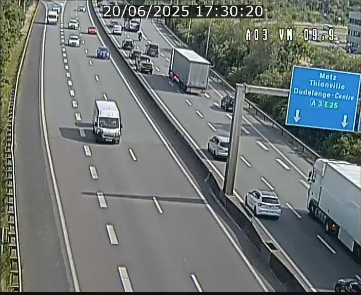 Webcam Autoroute à la Croix de Bettembourg - A3 - BK 9.9 - direction France