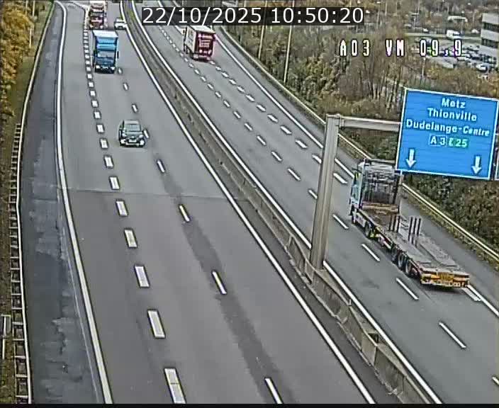 Webcam Autoroute à la Croix de Bettembourg - A3 - BK 9.9 - direction France