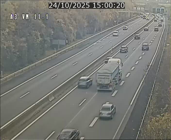 Webcam à la frontière franco-luxembourgeoise, avant la Croix de Bettembourg - BK 11.1 - direction Luxembourg-ville