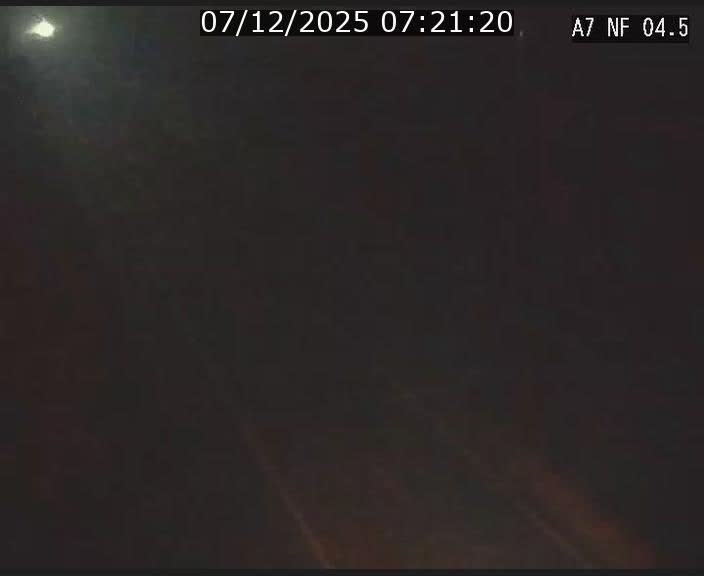 Caméra autoroute Luxembourg A7 - Passage à gibier Rëngelbour - direction Tunnel Grouft