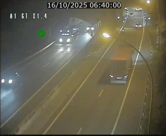 Traffic live webcam Luxembourg Hesperange - A1 direction Kirchberg - BK 1.4