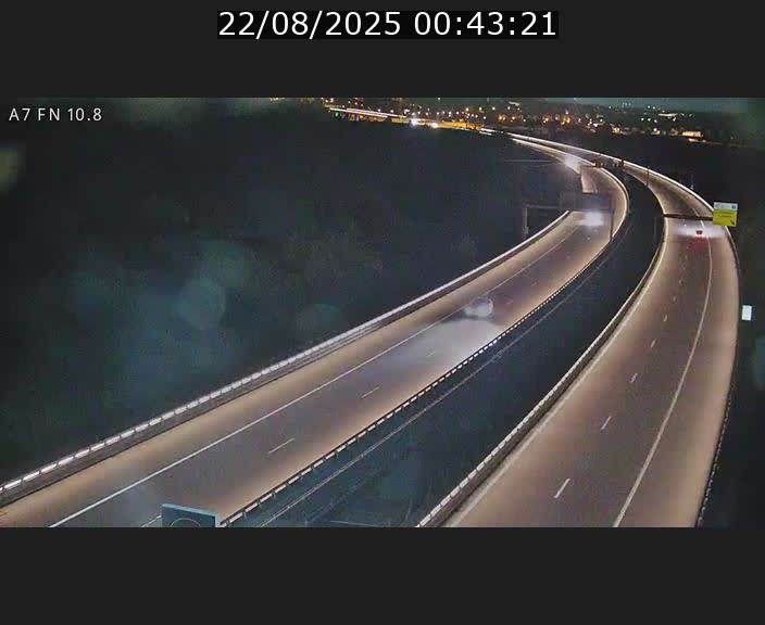 Caméra trafic Luxembourg - A7, Tunnel Gousselerbierg, sortie sud, direction rond-point Lorentzweiler (BK 10.8)