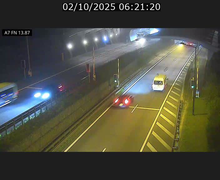 Caméra trafic Luxembourg - A7, Tunnel Gousselerbierg, entrée nord, direction Lorentzweiler
