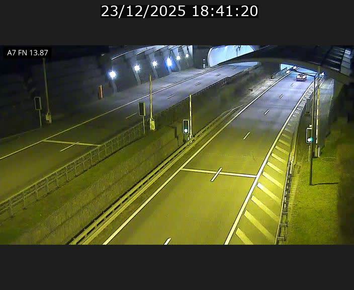 Caméra trafic Luxembourg - A7, Tunnel Gousselerbierg, entrée nord, direction Lorentzweiler