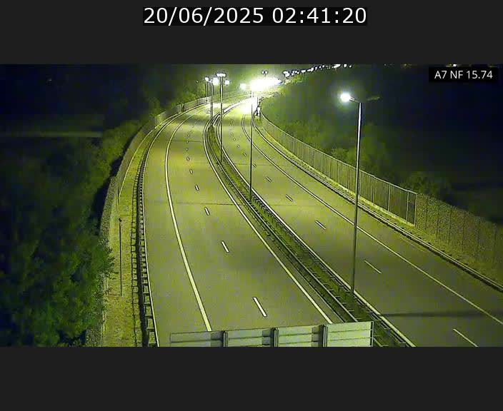 Caméra trafic Luxembourg - A7, Tunnel Mersch, entrée nord, direction Lorentzweiler