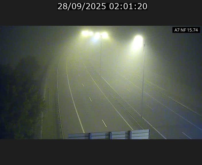 Caméra trafic Luxembourg - A7, Tunnel Mersch, entrée nord, direction Lorentzweiler