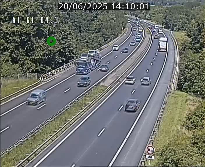 Traffic live webcam Luxembourg Itzig - A1 direction Sandweiler - BK 4.3