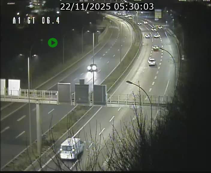 Traffic live webcam Luxembourg Hamm - A1 direction Sandweiler - BK 6.4