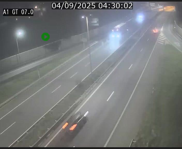 Traffic live webcam Luxembourg Cents - A1 direction Kirchberg - BK 7