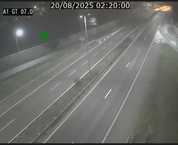 Traffic live webcam Luxembourg Cents - A1 direction Kirchberg - BK 7