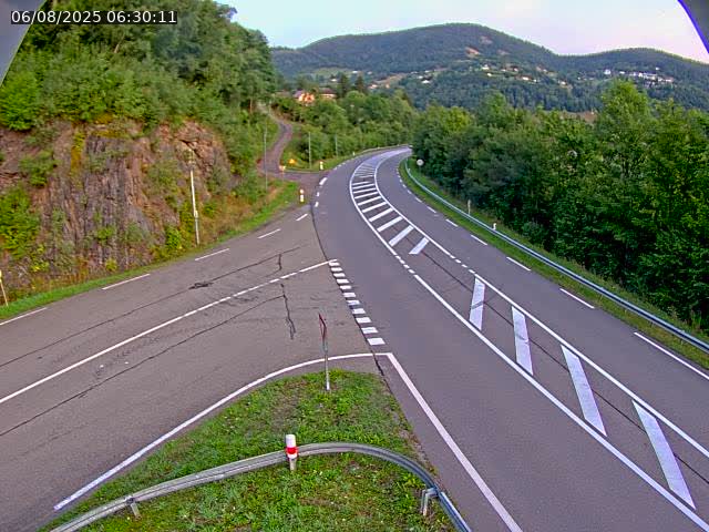 Caméra autoroute France - N66, col du Bussang direction Remiremont