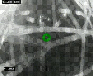 Webcam autoroute A63 en périphérie de Bordeaux au sud-est de la ville, en provenance du bassin d'Arcachon. Vue orientée vers Bordeaux