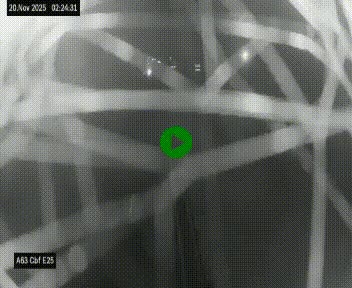 Webcam autoroute A63 en périphérie de Bordeaux au sud-est de la ville, en provenance du bassin d'Arcachon. Vue orientée vers Bordeaux