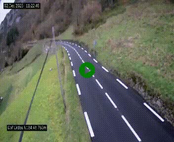 Webcam dans les Pyrénées Atlantique au niveau du col d'Urdos et du fort du Pourtalet sur la N134, en direction du Col et du tunnel du Somport, à 765 mètres d'altitude
