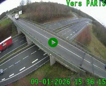 Clone of Caméra routière sur l'autoroute A20 au nord de Limoges, à la jonction avec la N520. Vue orientée vers Paris