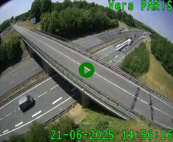 Clone of Caméra routière sur l'autoroute A20 au nord de Limoges, à la jonction avec la N520. Vue orientée vers Paris