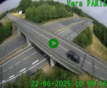 Clone of Caméra routière sur l'autoroute A20 au nord de Limoges, à la jonction avec la N520. Vue orientée vers Paris