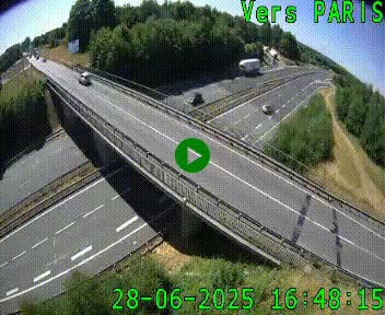 Clone of Caméra routière sur l'autoroute A20 au nord de Limoges, à la jonction avec la N520. Vue orientée vers Paris