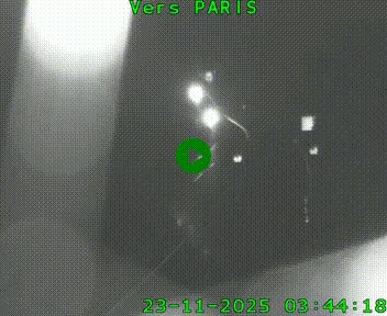 Caméra routière sur l'autoroute A20 à Bessines-sur-Gartempe. Vue orientée vers Paris