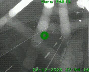 Caméra routière sur l'autoroute A20 à Saint-Hilaire-Bonneval, au sud de Limoges. Vue orientée vers Paris