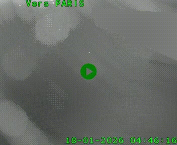 Caméra routière sur l'autoroute A20 à Saint-Pardoux-l'Ortigier, à la jonction avec l'A89. Vue orientée vers Paris