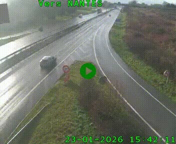 Webcam N147 au nord de Poitiers et à la jonction avec la A10
