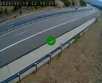 Caméra autoroutière France - A75, Engayresque, entre Millau et Séverac-le-Chateau, en direction de Montpellier