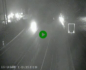 Caméra autoroute A75 à hauteur du col du rocher blanc en direction de Montpellier