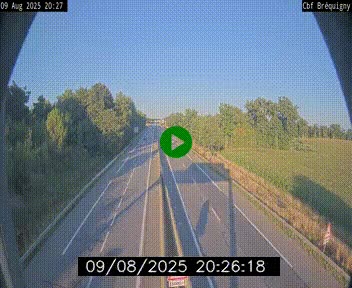 Webcam sur le périphérique de Rennes (N136) à hauteur du quartier Bréquigny, au sud de la ville