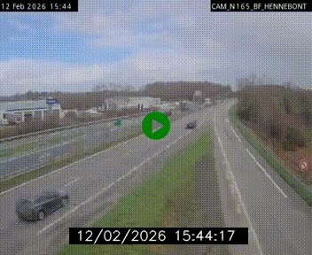 Webcam sur la N165 à hauteur de Hennebont, au nord de Lorient