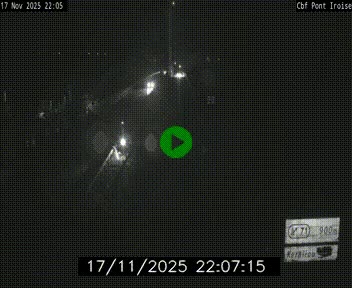 Webcam sur la N165 après le Pont de l'Iroise, à l'entrée de Brest