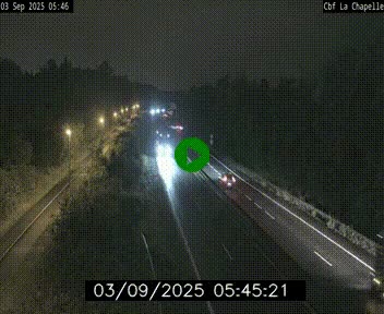 Webcam sur le périphérique de Nantes (N844) à hauteur de Porte de la Chapelle, au nord de la ville