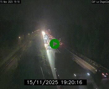 Webcam sur le périphérique de Nantes (N844) à hauteur de Porte de la Chapelle, au nord de la ville