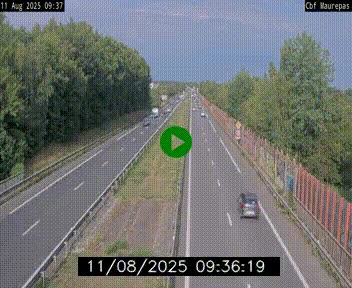 Webcam sur le périphérique de Rennes (N136) à hauteur de Maurepas, au nord de la ville