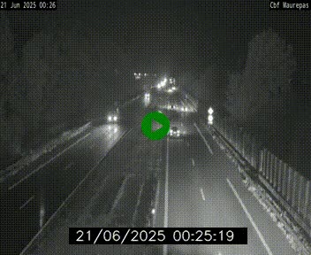 Webcam sur le périphérique de Rennes (N136) à hauteur de Maurepas, au nord de la ville