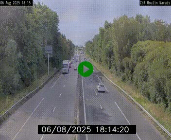 Webcam sur le périphérique de Nantes (N844) entre la Porte de Saint-Luce et la Porte d'Anjou, à l'est de la ville