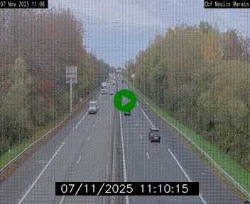 Webcam sur le périphérique de Nantes (N844) entre la Porte de Saint-Luce et la Porte d'Anjou, à l'est de la ville