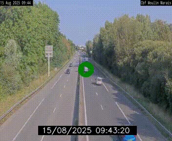 Webcam sur le périphérique de Nantes (N844) entre la Porte de Saint-Luce et la Porte d'Anjou, à l'est de la ville