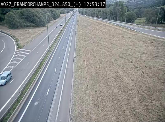Caméra autoroutière à proximité du circuit de Spa-Francorchamps à Stavelot sur l'A27/E42