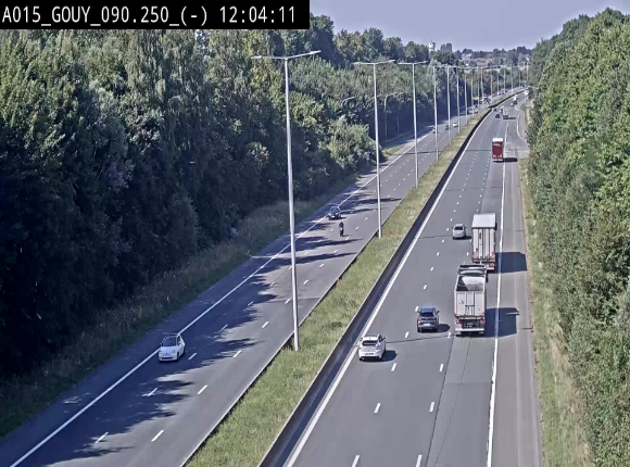 Webcam autoroute Belgique - Gouy-lez-piéton - E42 - BK 90.3