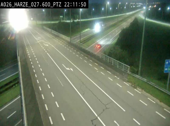 Caméra autoroute Belgique - Sougné-Remouchamps,E25 direction Luxembourg