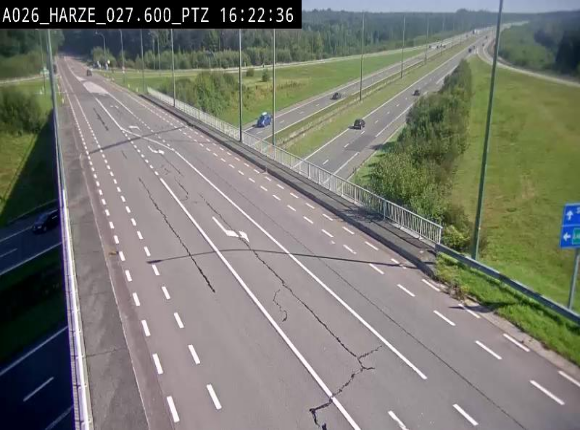 Caméra autoroute Belgique - Sougné-Remouchamps,E25 direction Luxembourg