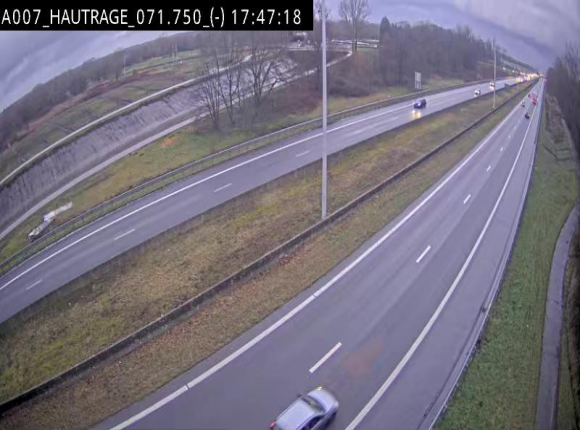 Webcam autoroute Belgique - Hautrage - E19 - BK 71.7