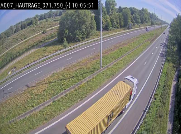 Webcam autoroute Belgique - Hautrage - E19 - BK 71.7