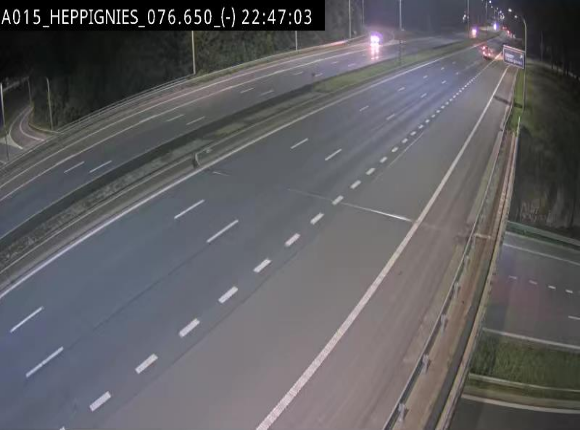 Webcam autoroute Belgique - Heppignies - E42 direction Namur - BK 76.4